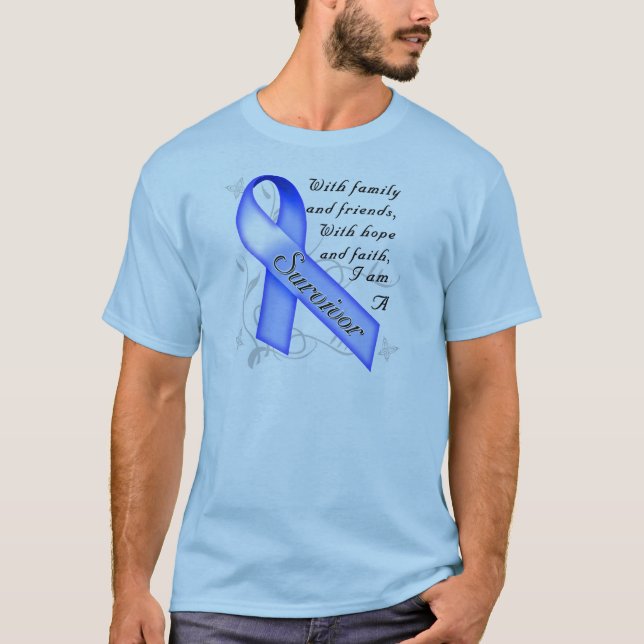 T-shirt Survivant de cancer du colon (Devant)