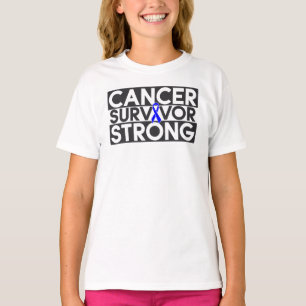 T-shirt Survivant de cancer du rectum fort