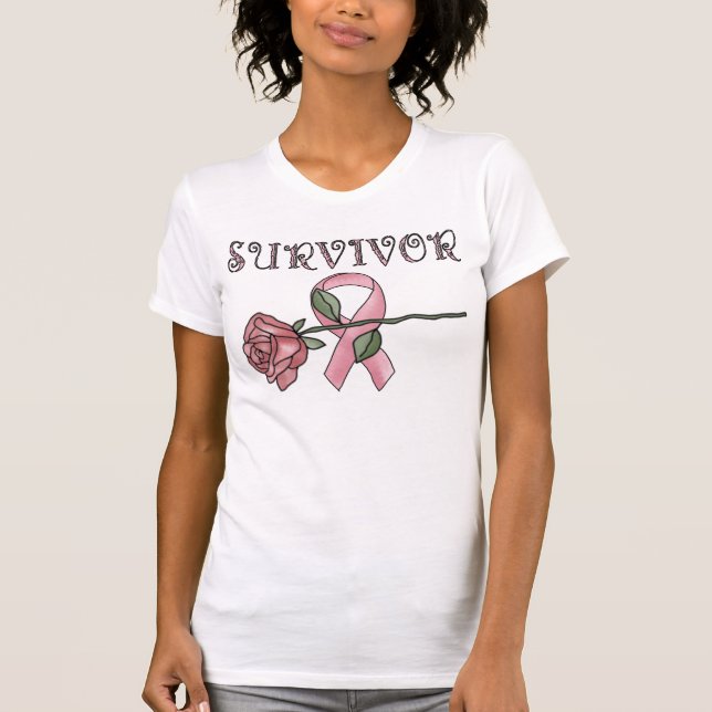 T-shirt Survivant de cancer du sein (Devant)