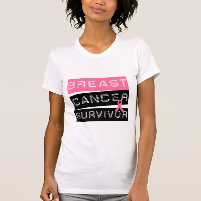 T-shirt Survivant de cancer du sein (Devant)