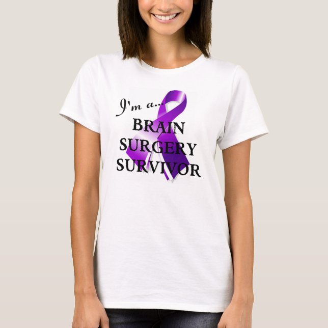 T-shirt Survivant de chirurgie cérébrale (Devant)
