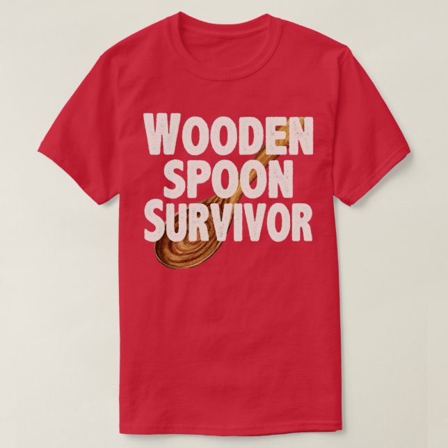 T-shirt Survivant de cuillère en bois1 (Design devant)