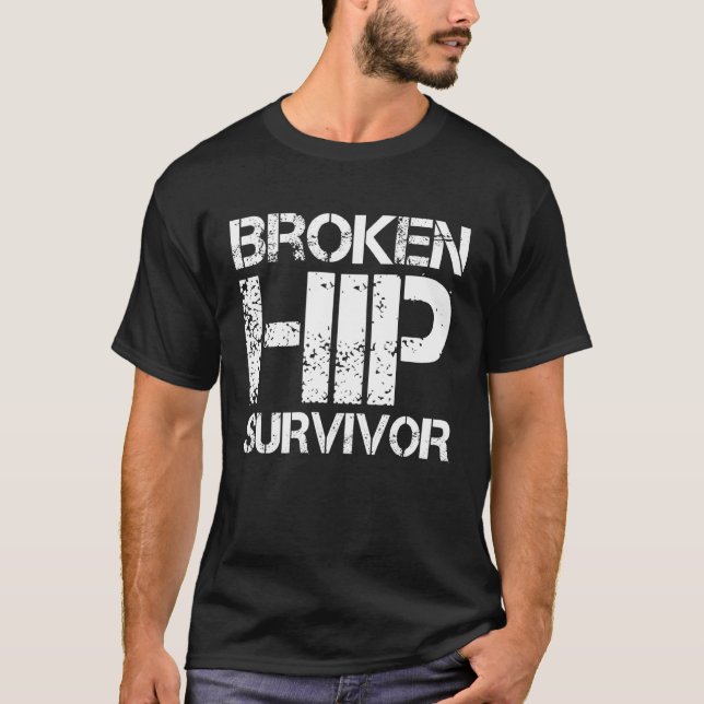 T-shirt Survivant de fracture de la hanche (Devant)