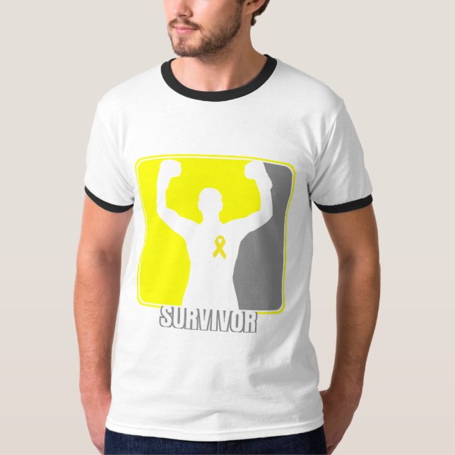 T-shirt Survivant de gain de Cancer de sarcome (Devant)