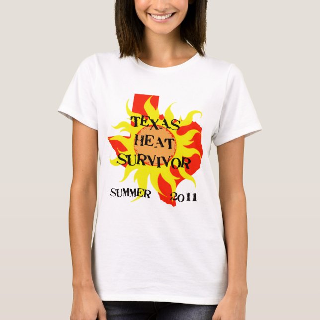 T-SHIRT SURVIVANT DE LA CHALEUR DU TEXAS (Devant)