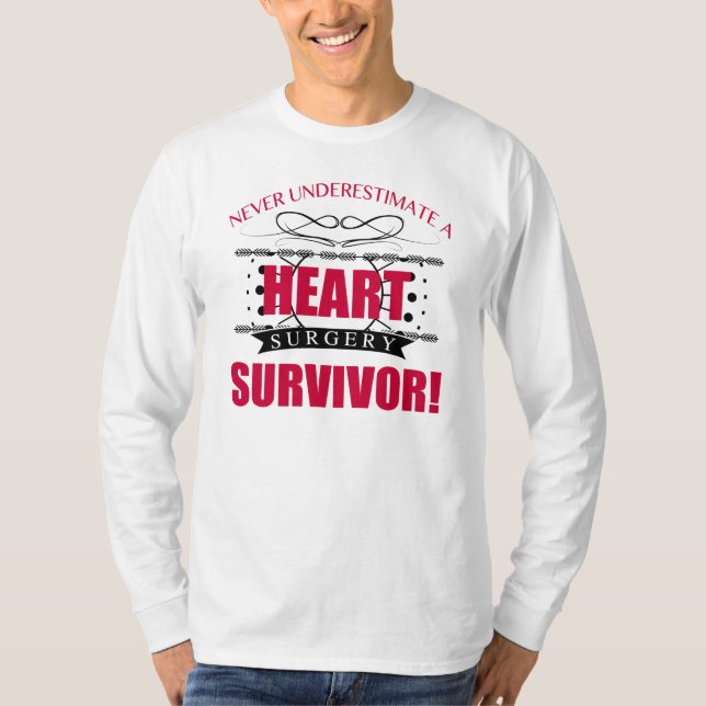 T-shirt Survivant de la chirurgie cardiaque (Devant)