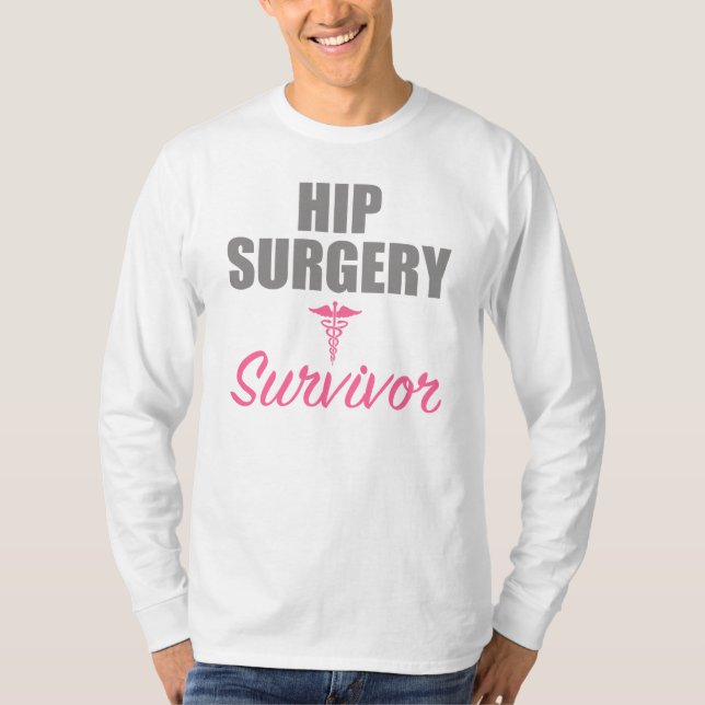 T-shirt Survivant de la chirurgie hanche (Devant)