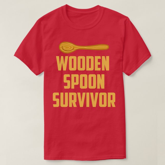 T-shirt Survivant de la cuillère en bois (Design devant)