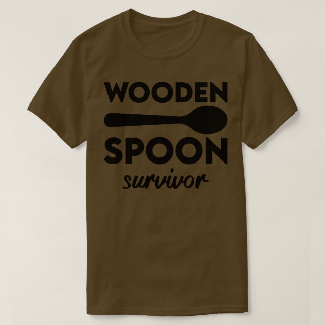 T-shirt Survivant de la cuillère en bois 9 (Design devant)