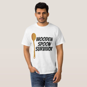T-shirt Survivant de la cuillère en bois Nostalgie drôle