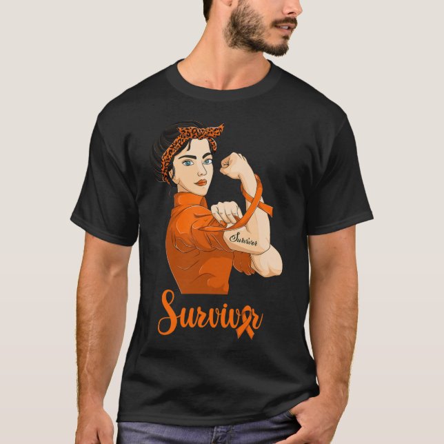 T-shirt Survivant de la leucémie  (Devant)