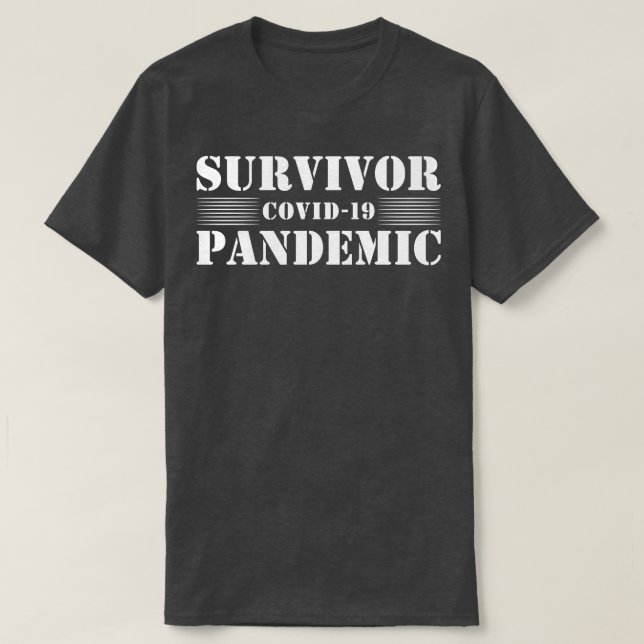 T-shirt Survivant de la pandémie (Design devant)