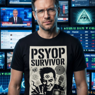 T-shirt Survivant de la Psyop Irak Iran ADM Propagande Inf