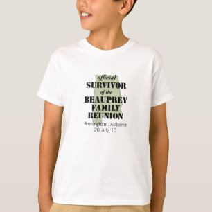 T-shirt Survivant de la Réunion familiale de l'Alabama (ve