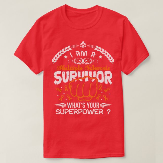 T-shirt Survivant de la sclérose en plaques (Design devant)