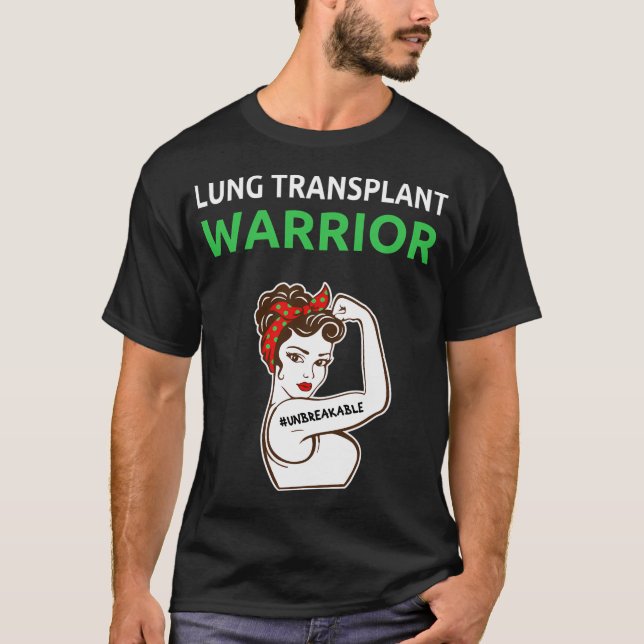 T-shirt Survivant de la transplantation pulmonaire (Devant)