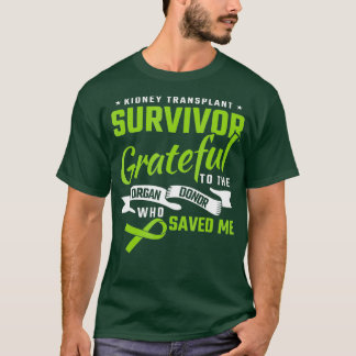 T-shirt Survivant de la transplantation rénale Reconnaissa