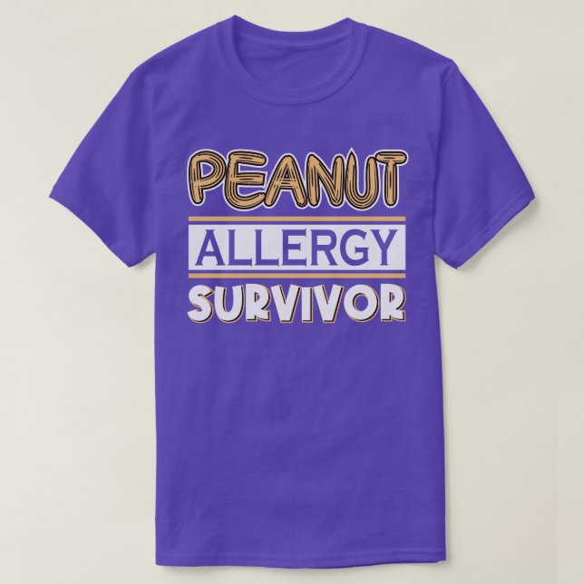 T-shirt Survivant de l'allergie aux arachides (Design devant)