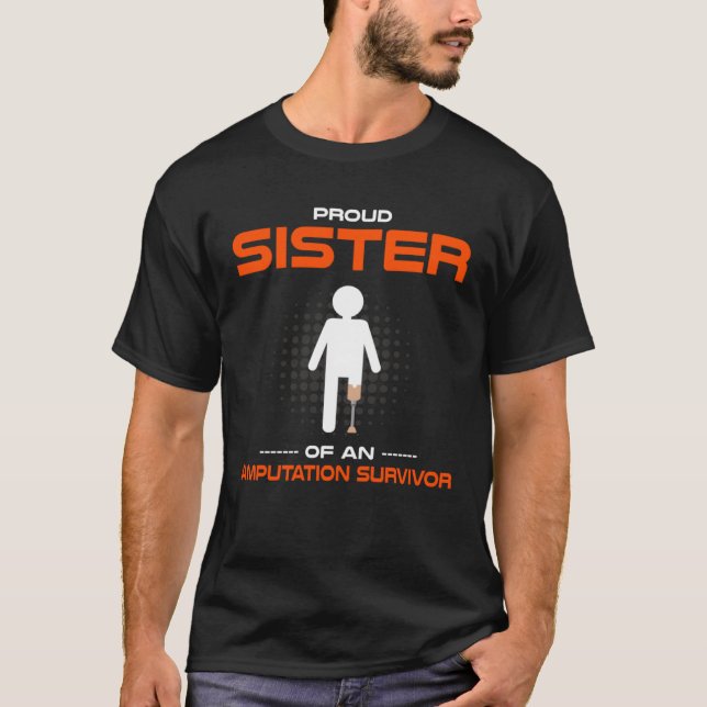 T-shirt Survivant de l'amputation pour prothèse de la jamb (Devant)