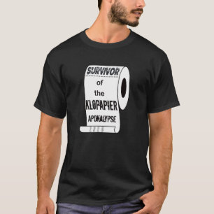 T-shirt Survivant De L'Apocalypse Papier Toilette