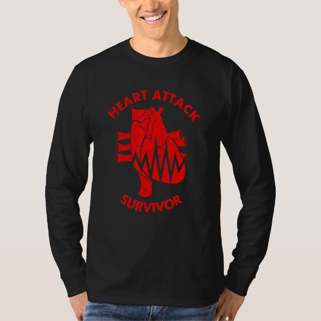 T-shirt Survivant de l'attaque cardiaque (Devant)
