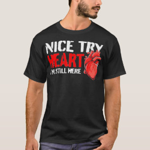 T-shirt Survivant de l'attaque cardiaque - Funny Open Hear