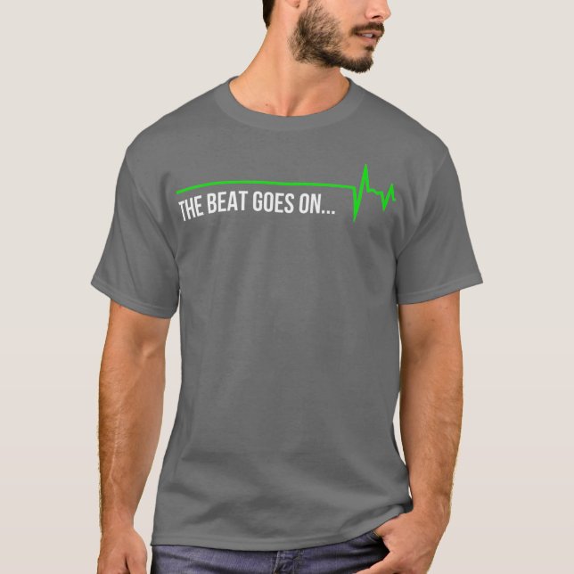 T-shirt Survivant de l'attaque cardiaque - Le Beat se met  (Devant)