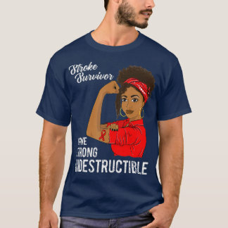 T-shirt Survivant de l'AVC Indestructible Guerrier sensibi