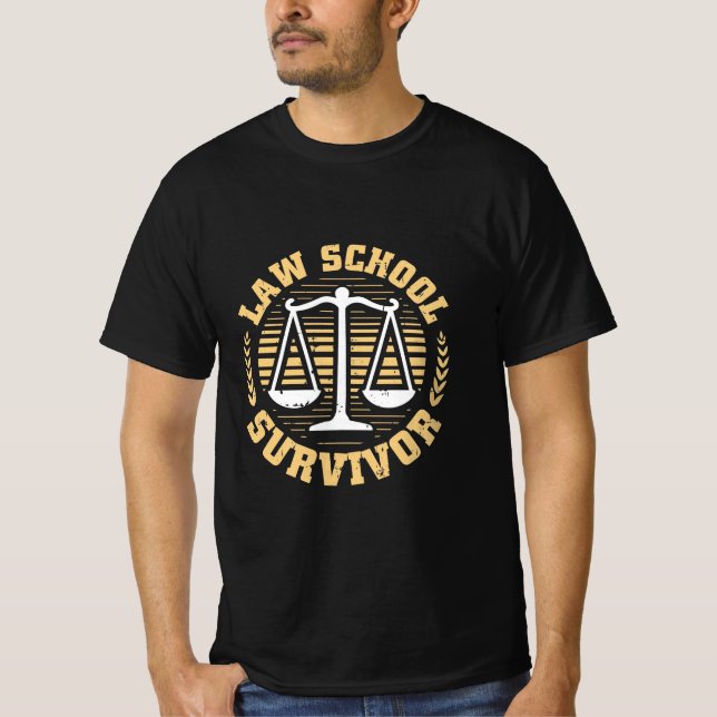 T-shirt Survivant de l'école de droit (Devant)