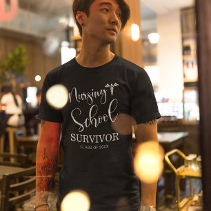 T-shirt Survivant de l'école de soins infirmiers   Infirmi