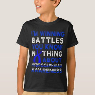 T-shirt Survivant de l'hydrocéphalie Guerrier de sensibili