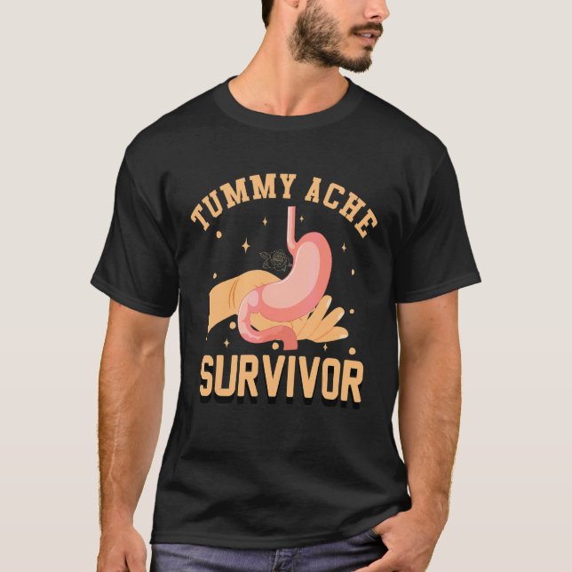 T-shirt survivant de mal de ventre  2022 (Devant)