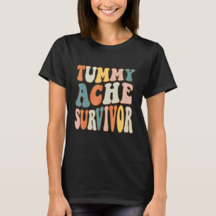 T-shirt Survivant de mal de ventre vintage Mal d'estomac