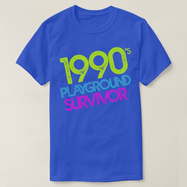 T-shirt Survivant de terrain de jeu des années 1990 (Design devant)
