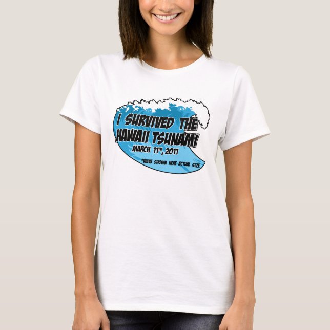 T-shirt Survivant de tsunami (Devant)