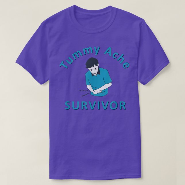 T-shirt Survivant de Tummy Ache  (Design devant)