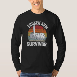 T-shirt Survivant du bras cassé, récupération, main cassée