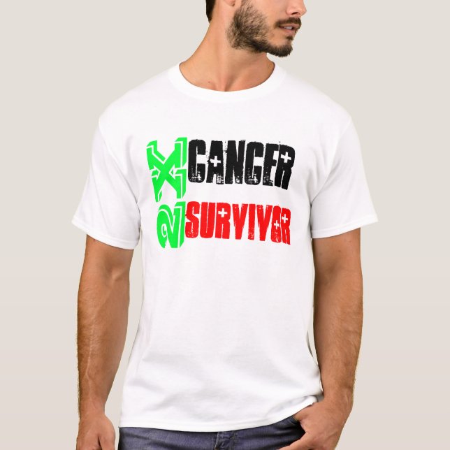 T-shirt survivant du Cancer 2X - T personnalisable (Devant)