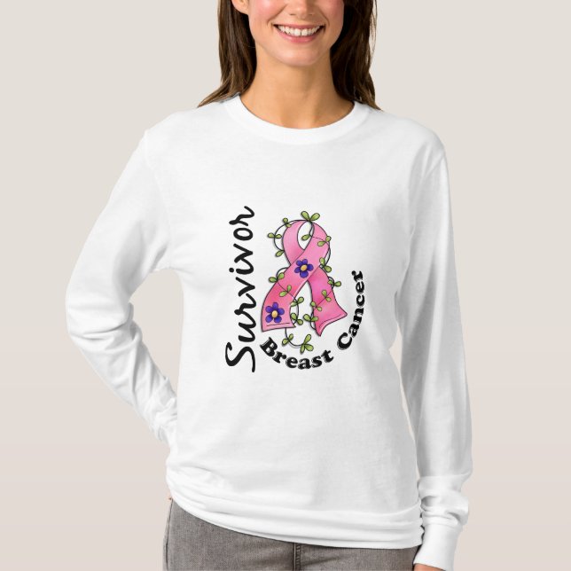 T-shirt Survivant du cancer du sein 15 (Devant)