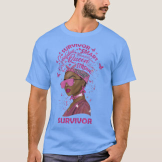 T-shirt Survivant du cancer du sein Black Melanin Afr