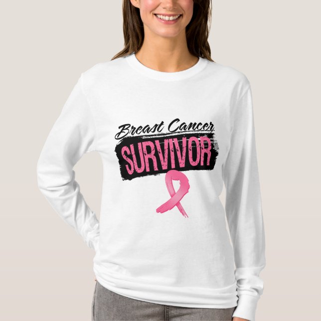 T-shirt Survivant du cancer du sein cool (Devant)
