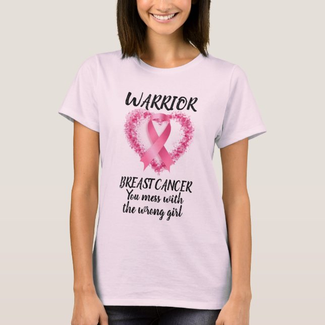 T-shirt Survivant du cancer du sein, guerrier du cancer du (Devant)