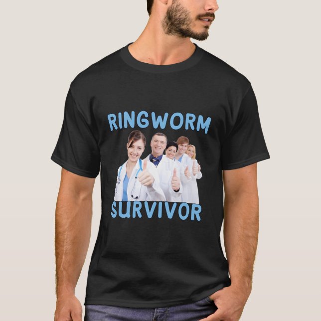 T-shirt Survivant du ver de fer drôle (Devant)