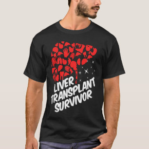 T-shirt Survivant d'une greffe du foie Amour Guerrier de l