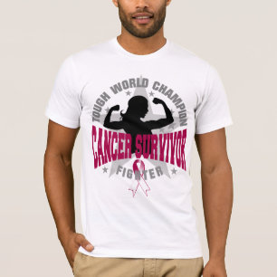 T-shirt Survivant dur de cancer de la gorge