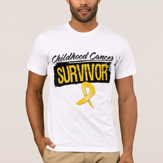 T-shirt Survivant frais de Cancer d'enfance (Devant)