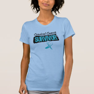 T-shirt Survivant frais de cancer du col de l'utérus