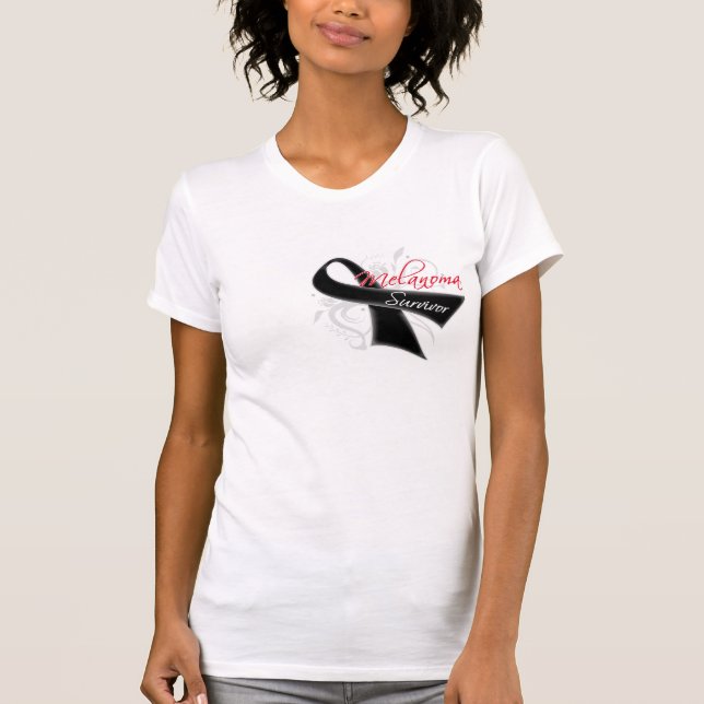 T-shirt Survivant - mélanome (Devant)
