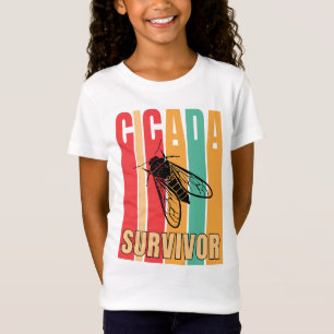 T-Shirt SURVIVANT RÉtro DE LA CICADA