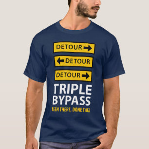 T-shirt Survivant triple drôle de chirurgie cardiaque de